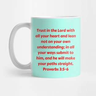 Bible Verse Proverbs 3:5-6 Mug